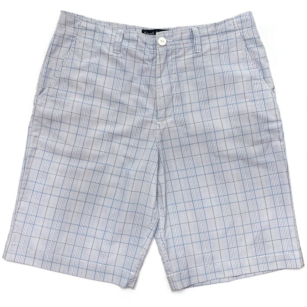 FOOT LOCKER Men’s Casual Flat Front Plaid Shorts Size 36